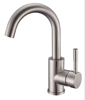 Смеситель для раковины РМС SUS124-001F-1 нержавеющая сталь